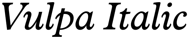 Vulpa Italic Font