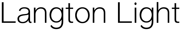 Langton Light Font