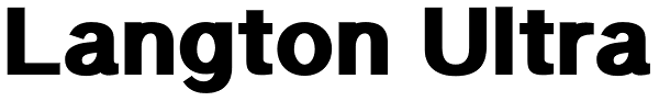 Langton Ultra Font