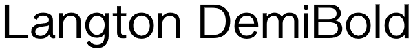 Langton DemiBold Font