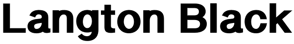 Langton Black Font