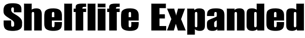 Shelflife Expanded Font