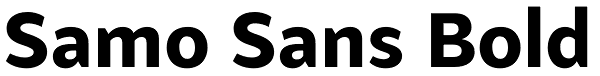 Samo Sans Bold Font