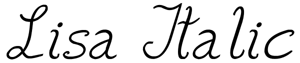 Lisa Italic Font