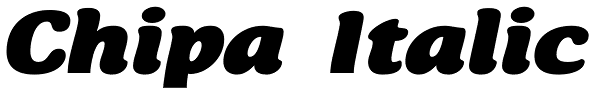 Chipa Italic Font