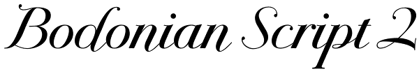 Bodonian Script 2 Font