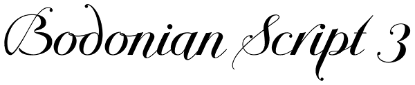 Bodonian Script 3 Font