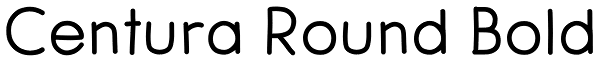 Centura Round Bold Font