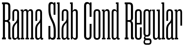 Rama Slab Cond Regular Font