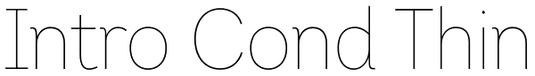 Intro Cond Thin Font