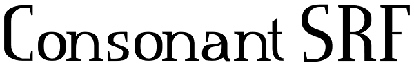 Consonant SRF Font