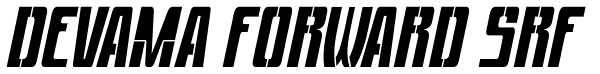 Devama Forward SRF Font