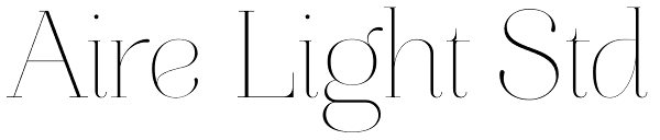 Aire Light Std Font