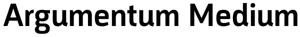 Argumentum Medium Font