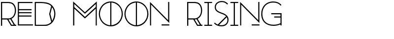 Red Moon Rising Font