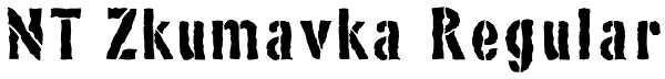 NT Zkumavka Regular Font