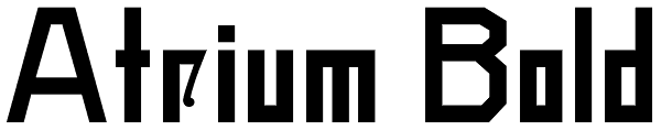 Atrium Bold Font