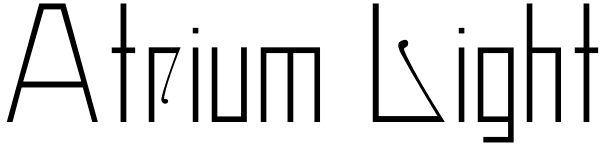 Atrium Light Font