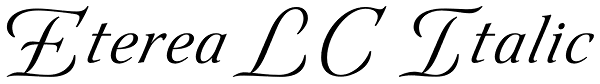 Eterea LC Italic Font