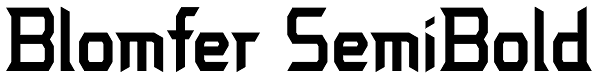 Blomfer SemiBold Font