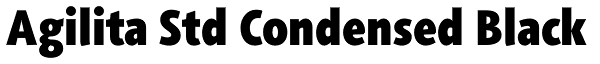 Agilita Std Condensed Black Font