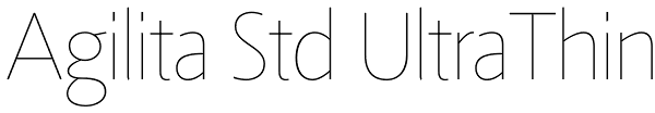 Agilita Std UltraThin Font