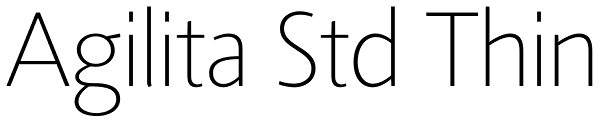 Agilita Std Thin Font