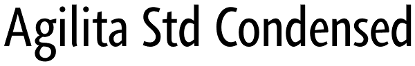 Agilita Std Condensed Font