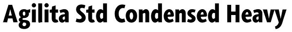 Agilita Std Condensed Heavy Font