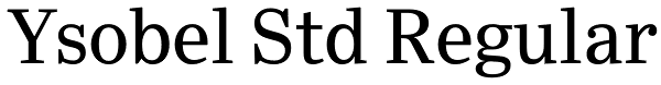 Ysobel Std Regular Font