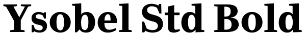 Ysobel Std Bold Font