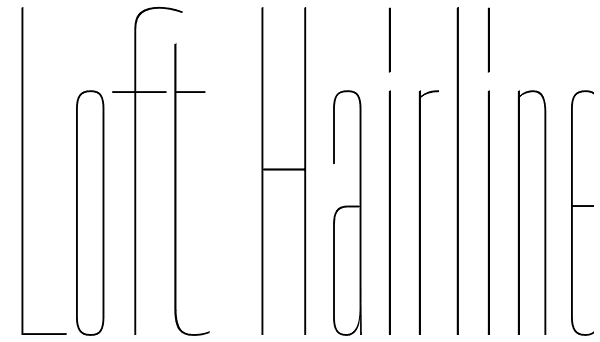 Loft Hairline Font