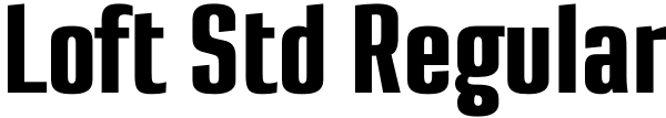 Loft Std Regular Font