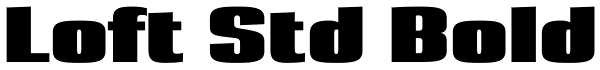 Loft Std Bold Font