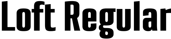 Loft Regular Font