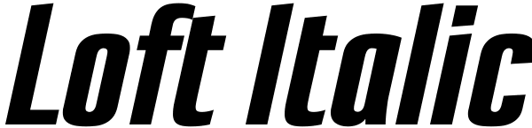 Loft Italic Font