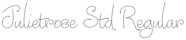 Julietrose Std Regular Font