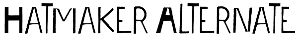 Hatmaker Alternate Font