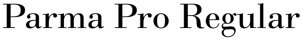 Parma Pro Regular Font