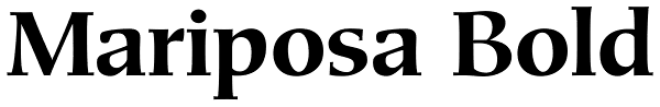 Mariposa Bold Font