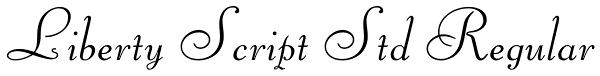 Liberty Script Std Regular Font