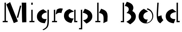 Mi Graph Migraph Font | Font Spy