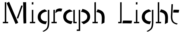 Mi Graph Migraph Font | Font Spy