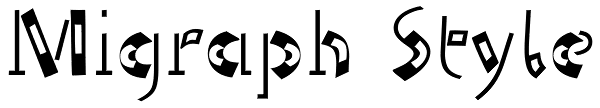 Mi Graph Migraph Font | Font Spy