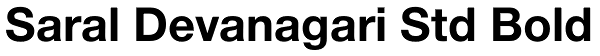 Saral Devanagari Std Bold Font