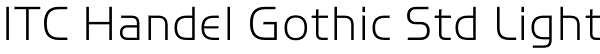 ITC Handel Gothic Std Light Font