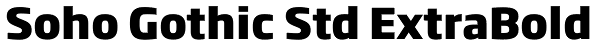 Soho Gothic Std ExtraBold Font