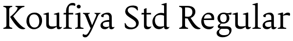 Koufiya Std Regular Font