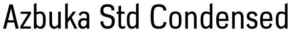 Azbuka Std Condensed Font