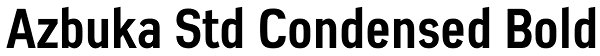 Azbuka Std Condensed Bold Font